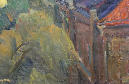 Oil painting Urban landscape Kovtonyuk Ivan Anan'yevich