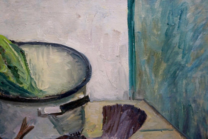 Oil painting Fishes Basov Yakov Alexandrovich