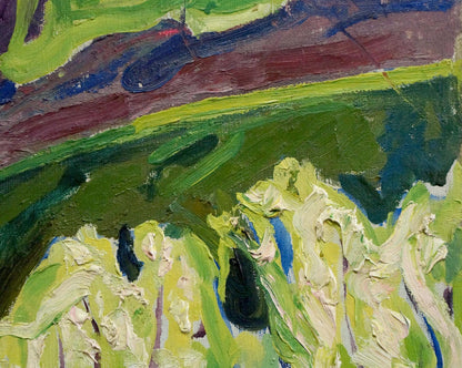 Abstract oil painting Springtime Arboretum Valentina Goncharenko