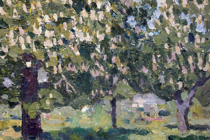 Oil painting Tree blossoms Konovalov Yuri Alexandrovich