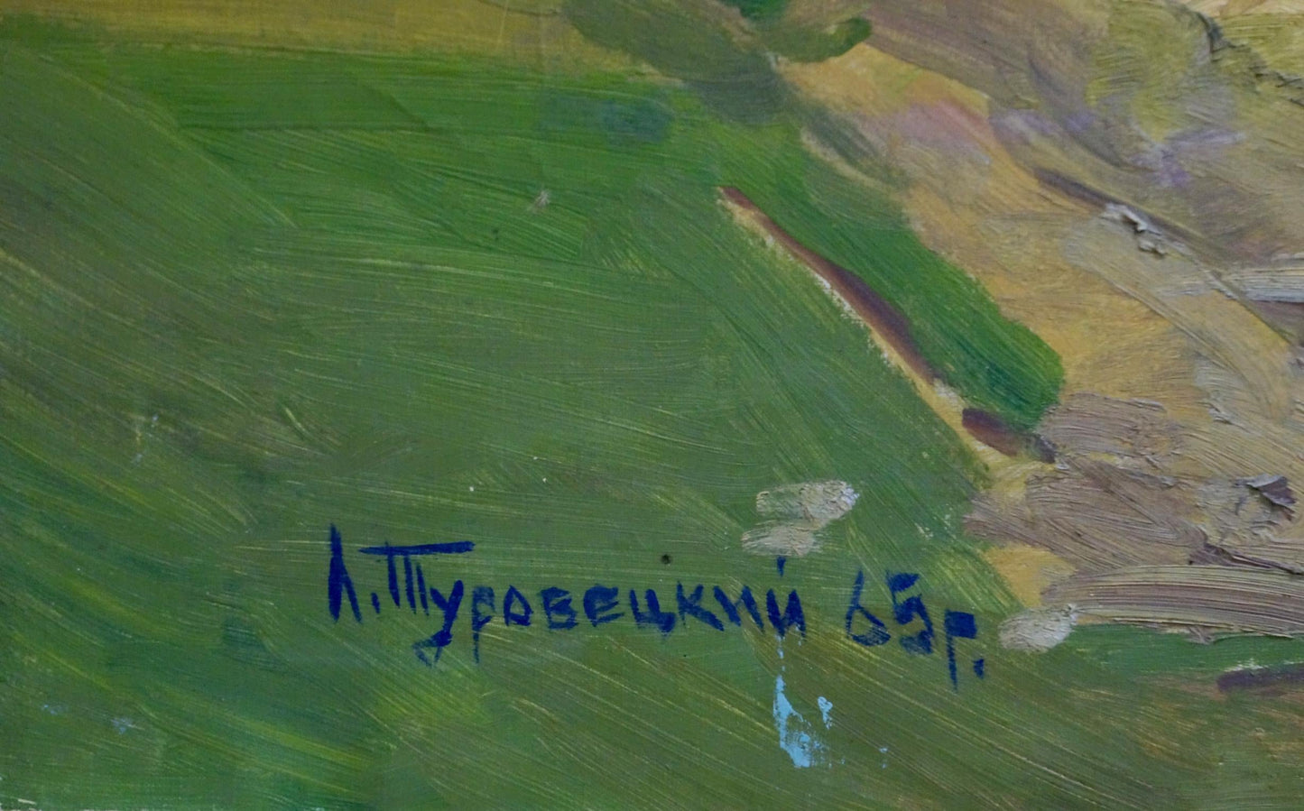 Oil painting Rural landscape Turovetsky Leonid Markovich