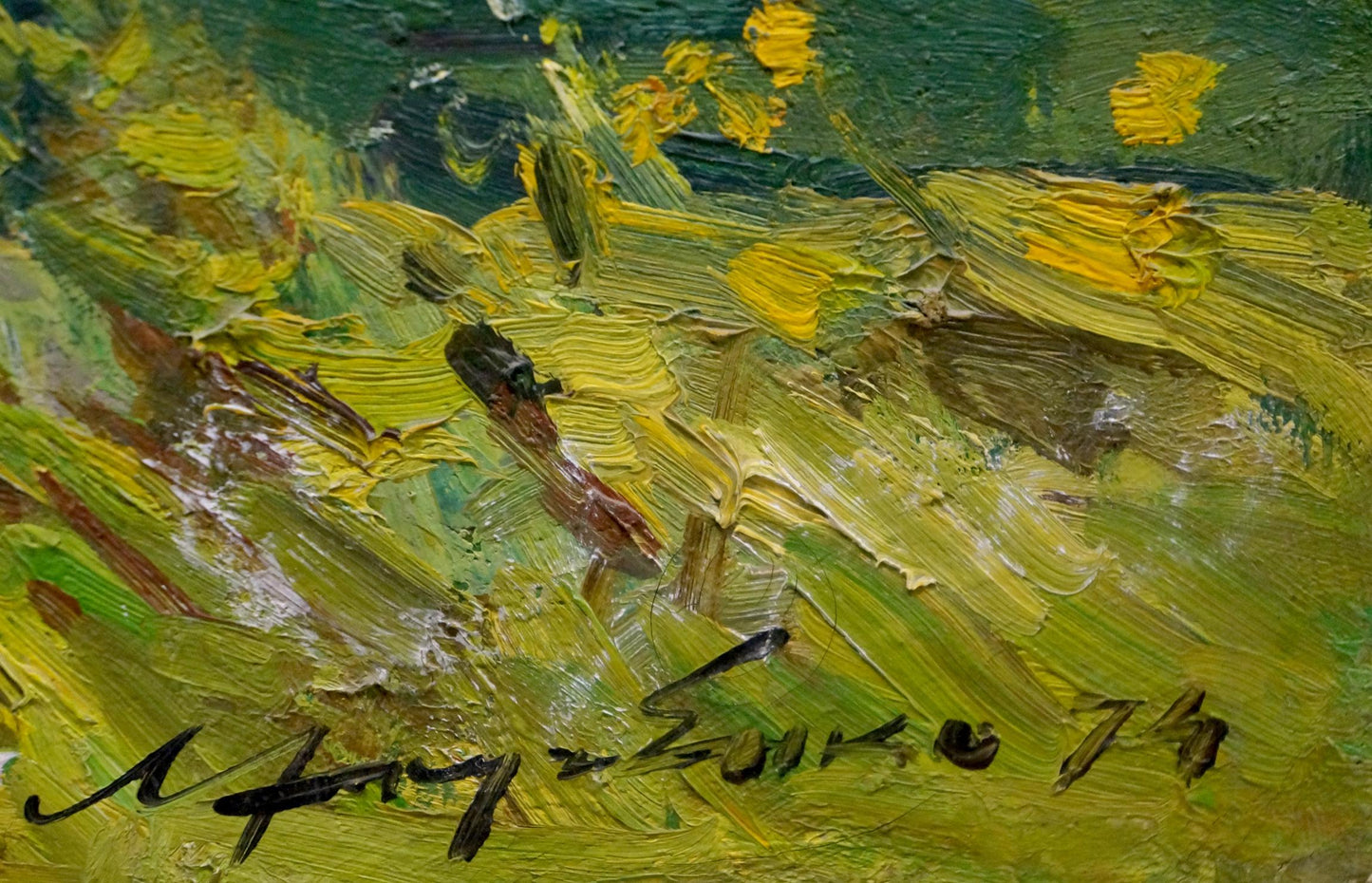 Oil painting Walk through the woods Khodchenko Lev Pavlovich