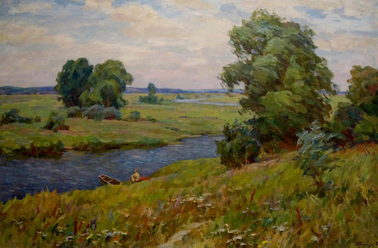 Oil painting Landscape Borimchuk Mikhail Petrovich