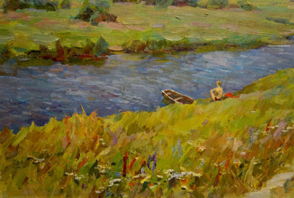 Oil painting Landscape Borimchuk Mikhail Petrovich
