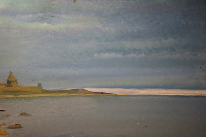 Oil painting On the shore Unknown artist