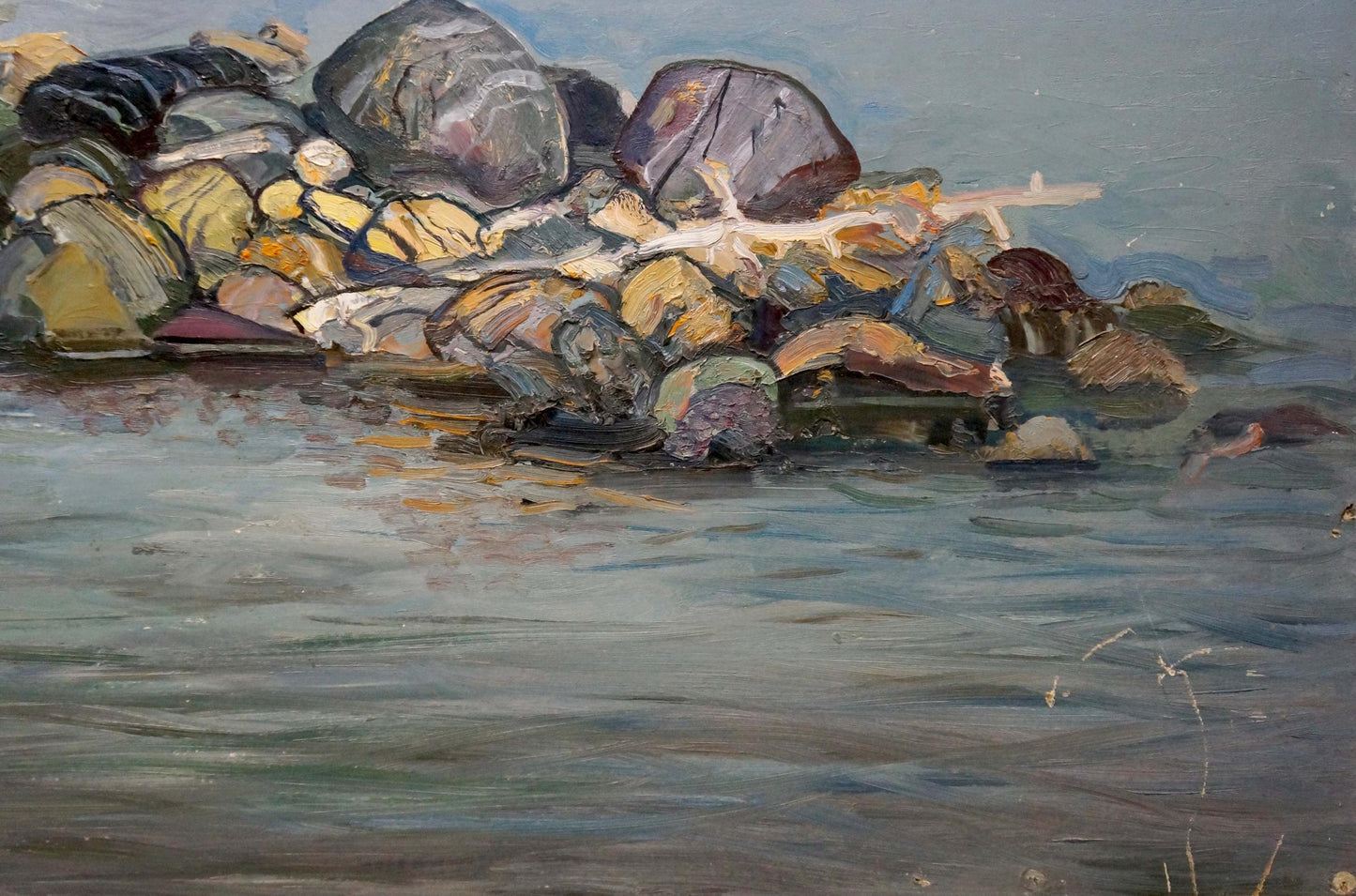 Oil painting On the shore Unknown artist