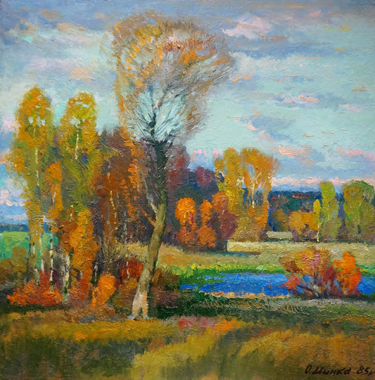 Oil painting Evening came Mynka (Minka) Alexander Fedorovich