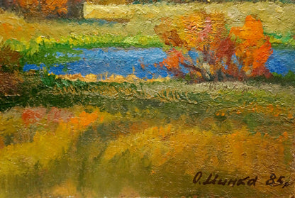 Oil painting Evening came Mynka (Minka) Alexander Fedorovich