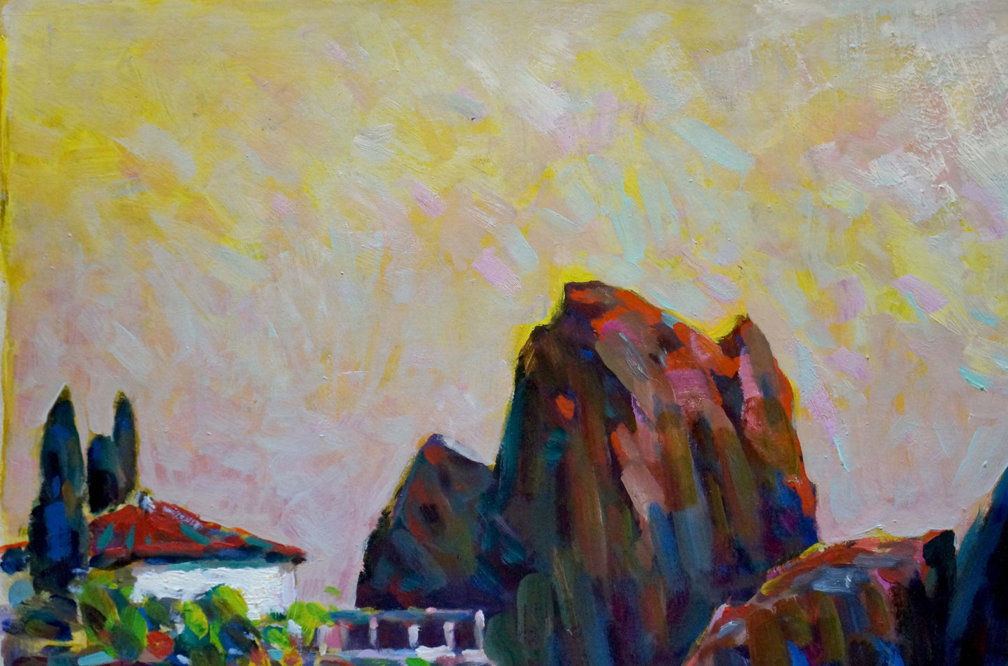 Oil painting Rocks Bakaev Sergey Ivanovich