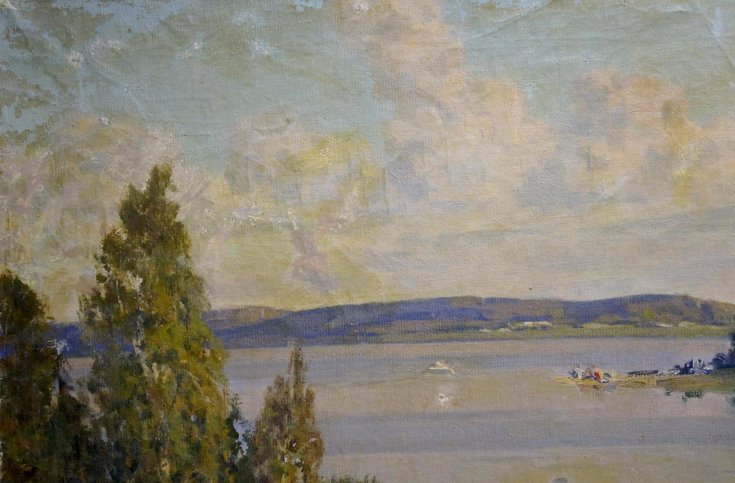 Oil painting By the evening Zemskov Lev Nikolaevich