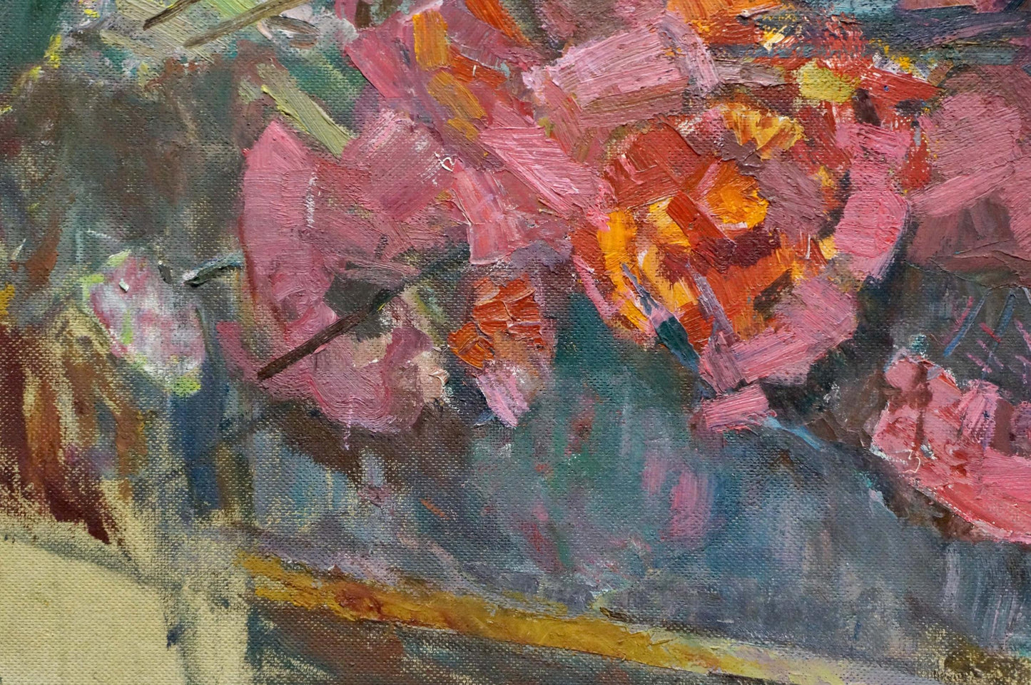 Oil painting Shvab Vladimir Flowers on the table