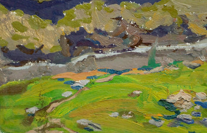 Oil painting Old roads Fomin Anatoly Nikiforovich