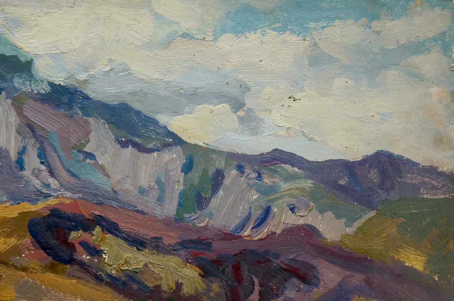 Oil painting Old roads Fomin Anatoly Nikiforovich