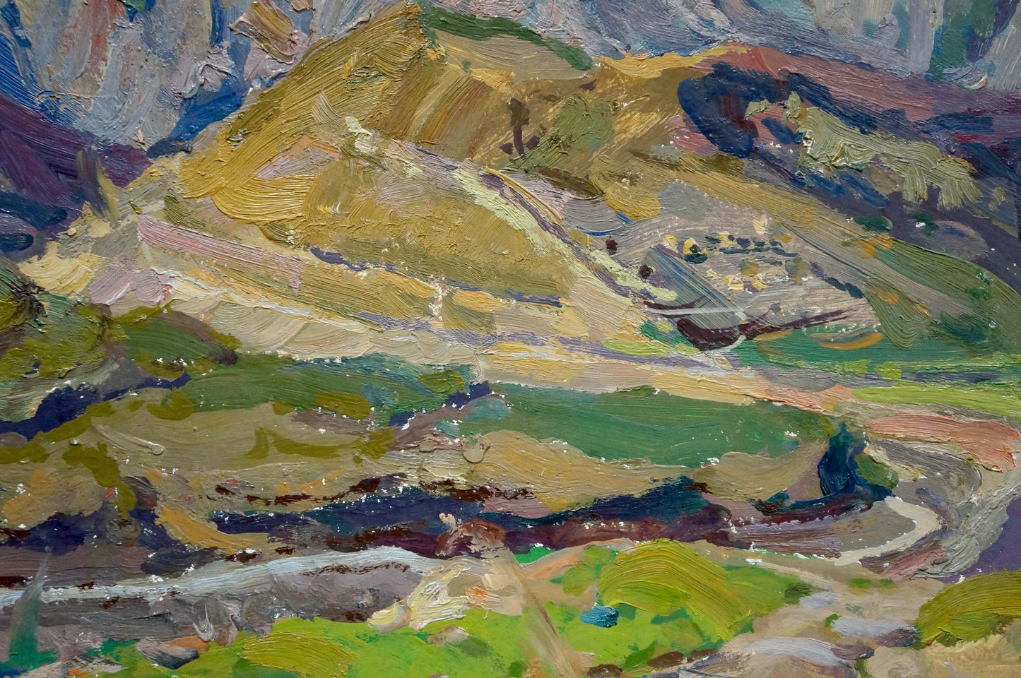 Oil painting Old roads Fomin Anatoly Nikiforovich