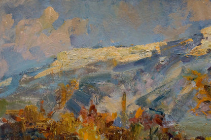 Oil painting Mountain landscape Stepan Filippovich Golub