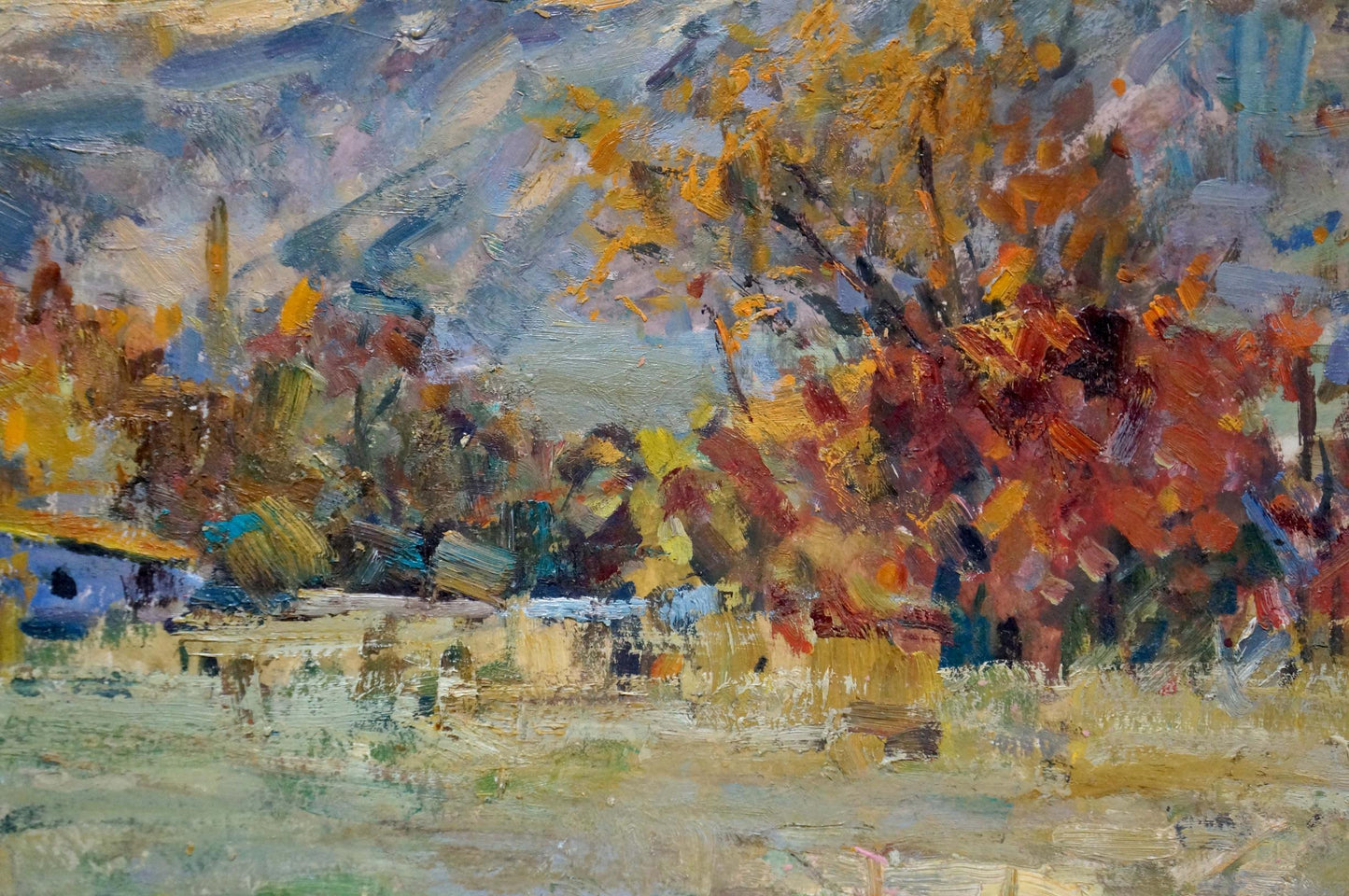 Oil painting Mountain landscape Stepan Filippovich Golub