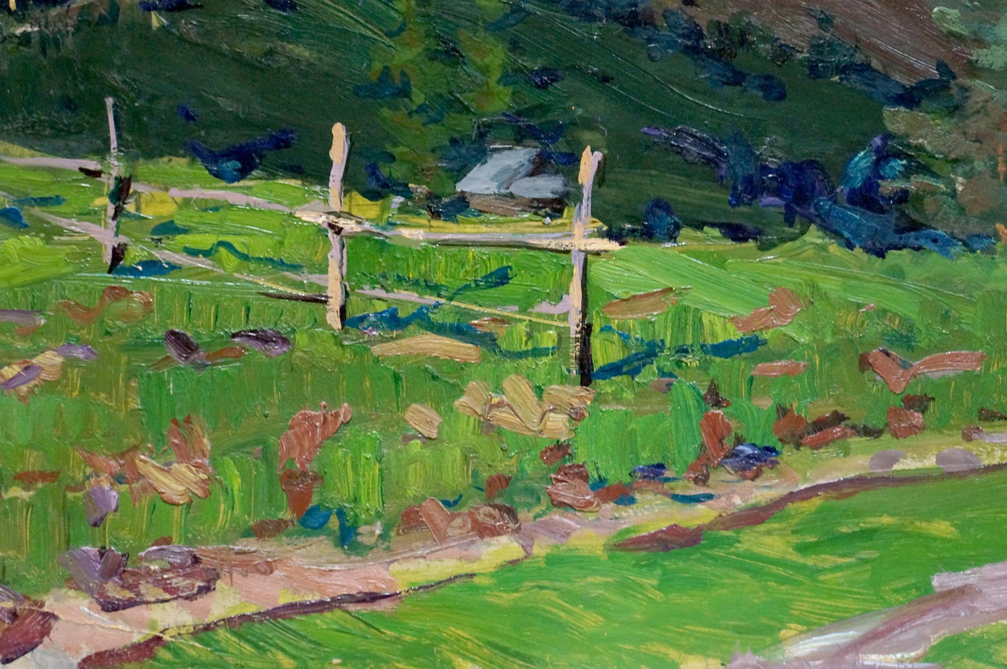 Oil painting Road to the mountains Fomin Anatoly Nikiforovich
