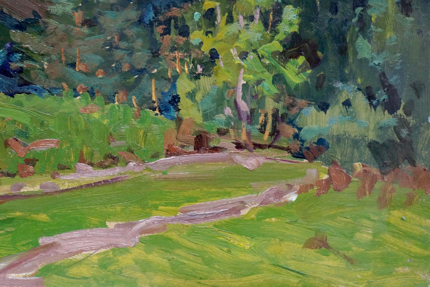 Oil painting Road to the mountains Fomin Anatoly Nikiforovich