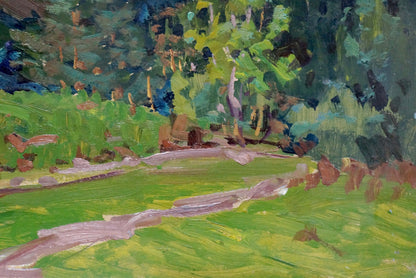 Oil painting Road to the mountains Fomin Anatoly Nikiforovich