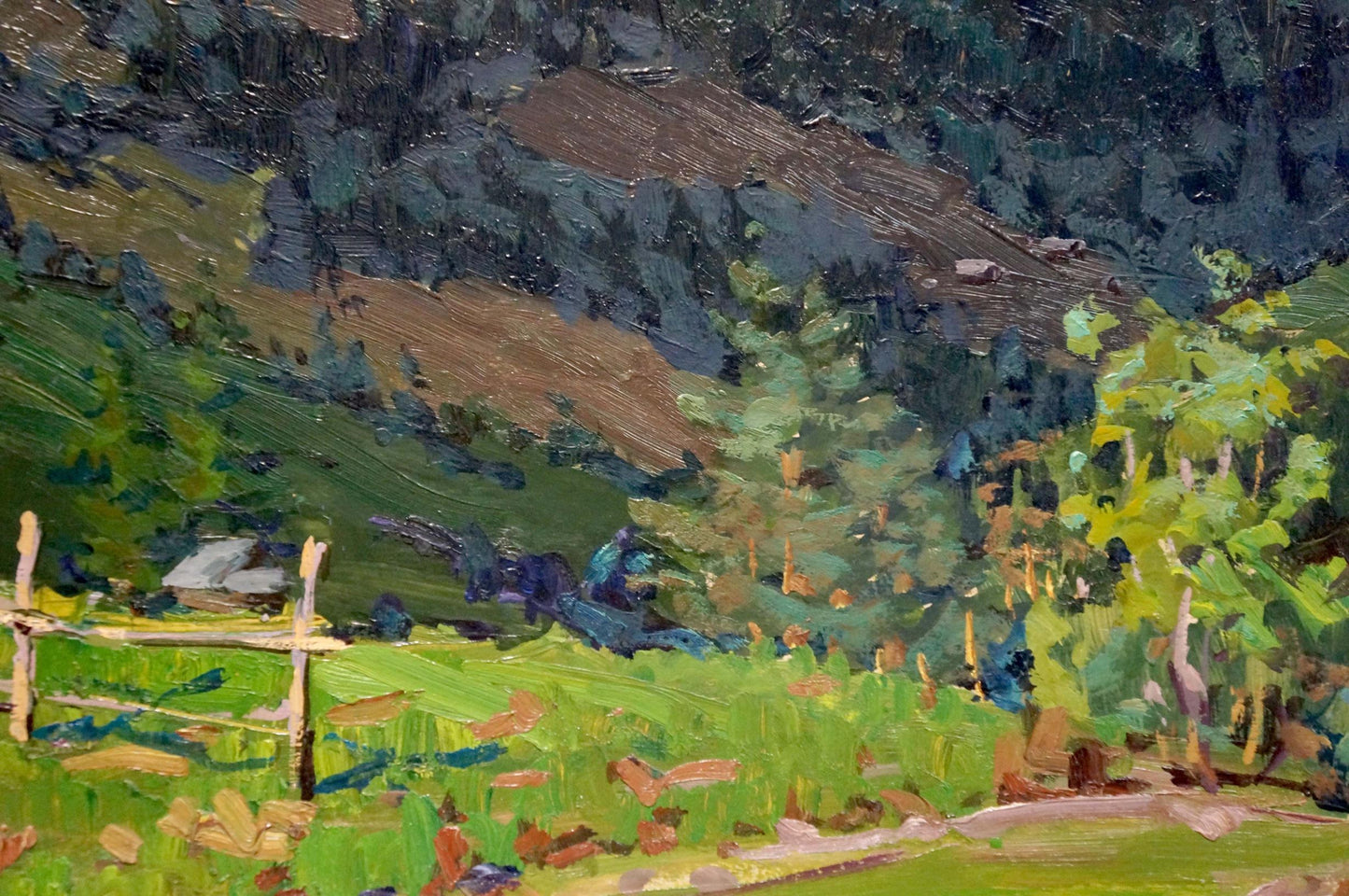 Oil painting Road to the mountains Fomin Anatoly Nikiforovich