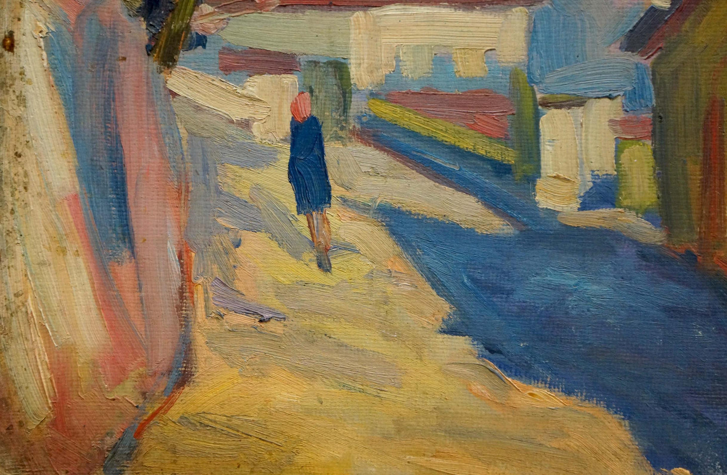 Oil painting Street landscape Karelin Vyacheslav