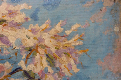 Oil painting Street landscape Karelin Vyacheslav