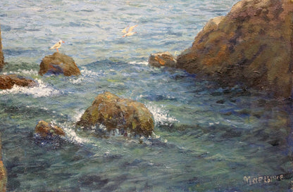 Oil painting Shore landscape Martynov Anatoly Vladimirovich