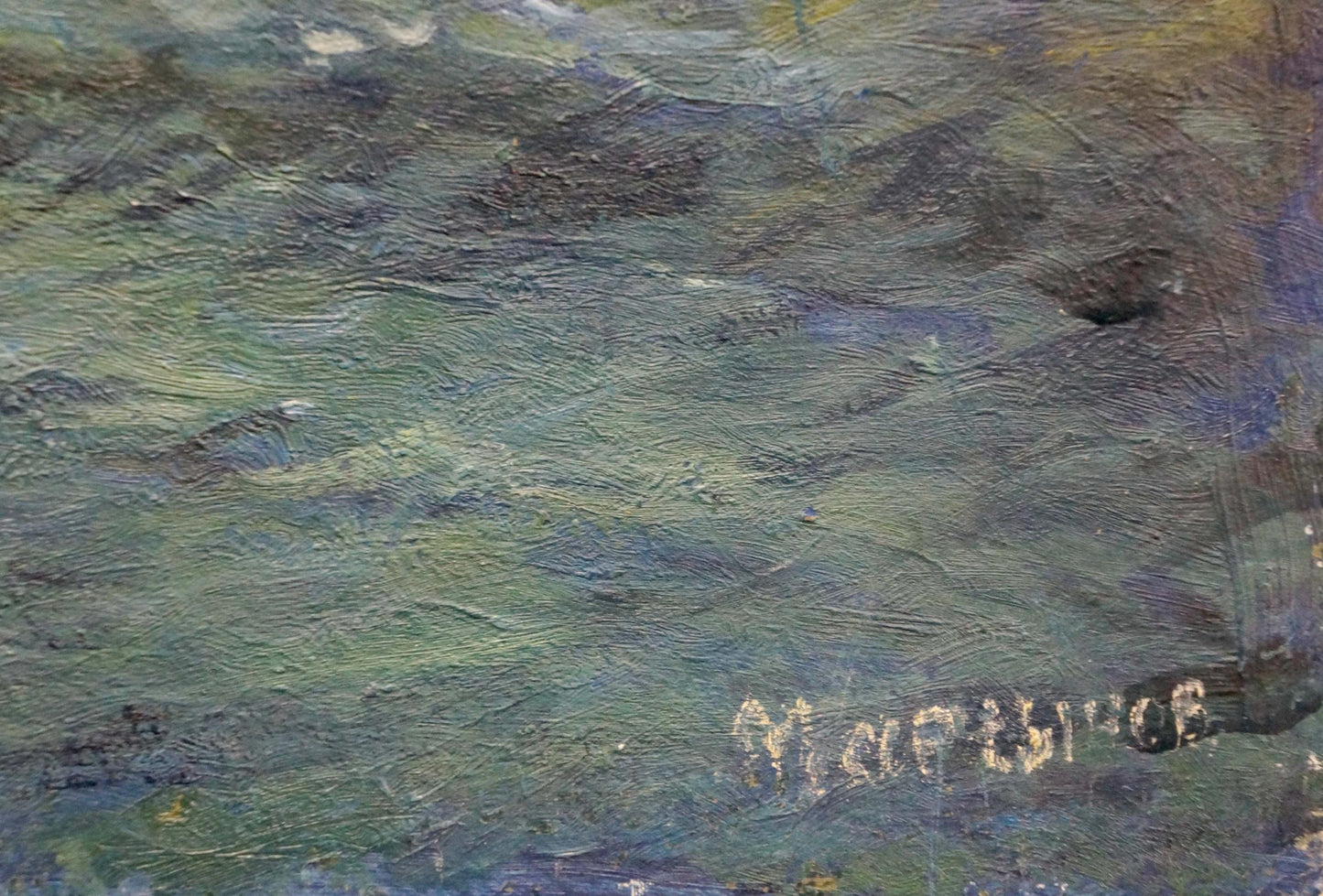 Oil painting Shore landscape Martynov Anatoly Vladimirovich