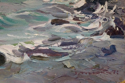 Oil painting Waves Tyukha Ivan Andreevich