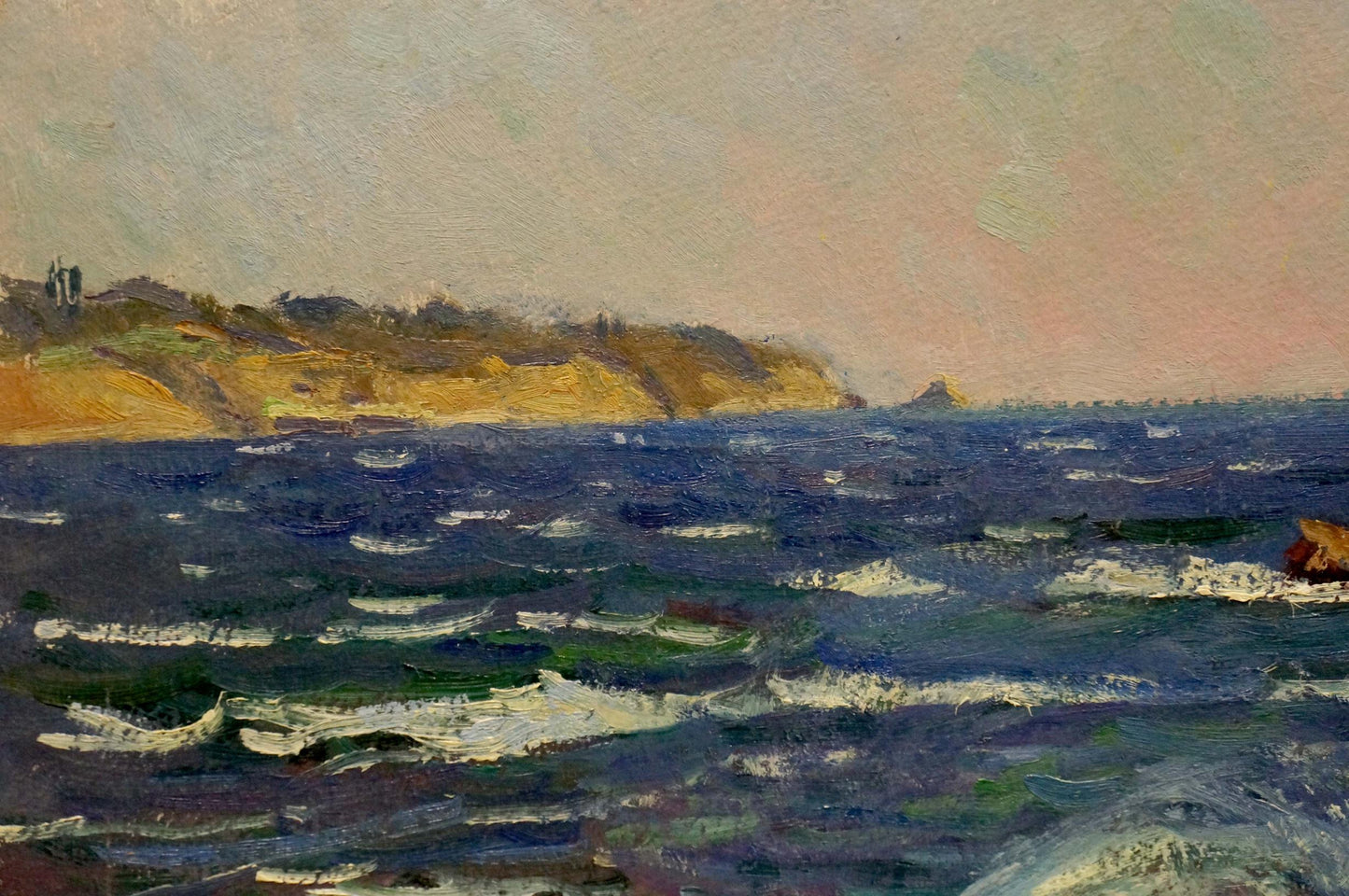 Oil painting Sea shore Gomolsky G.S.