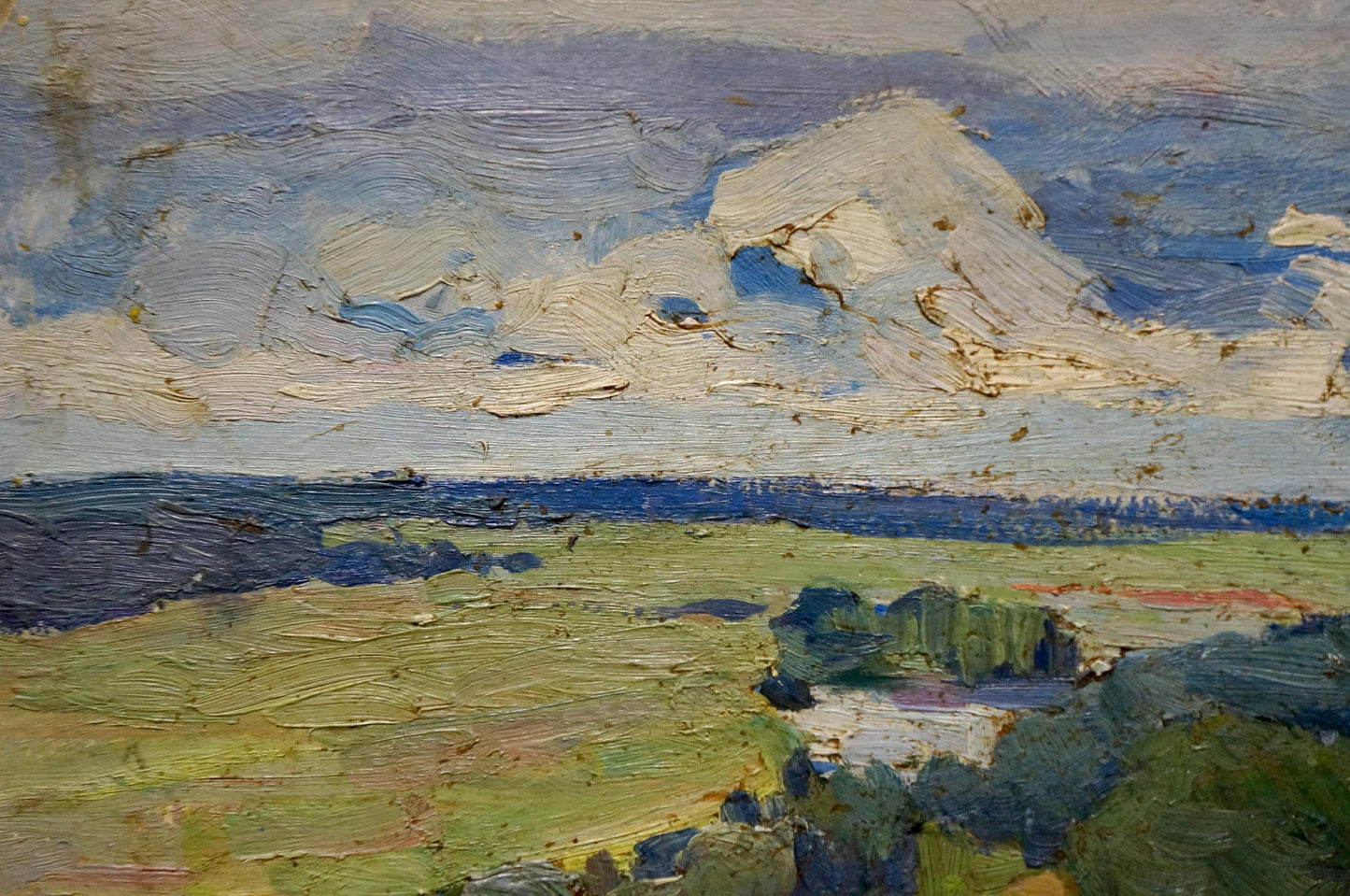 Oil painting It's a nasty day Gantman Moisey Faibovich