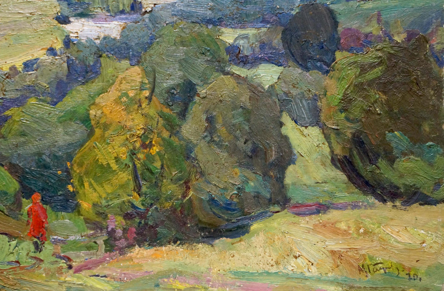 Oil painting It's a nasty day Gantman Moisey Faibovich