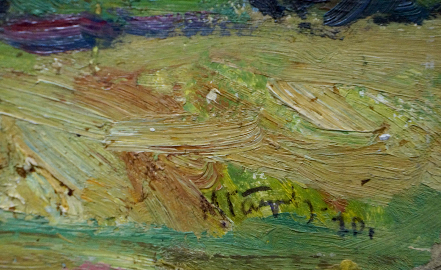 Oil painting It's a nasty day Gantman Moisey Faibovich