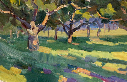 Oil painting Forest park Martynov Nikolay Ustinovich