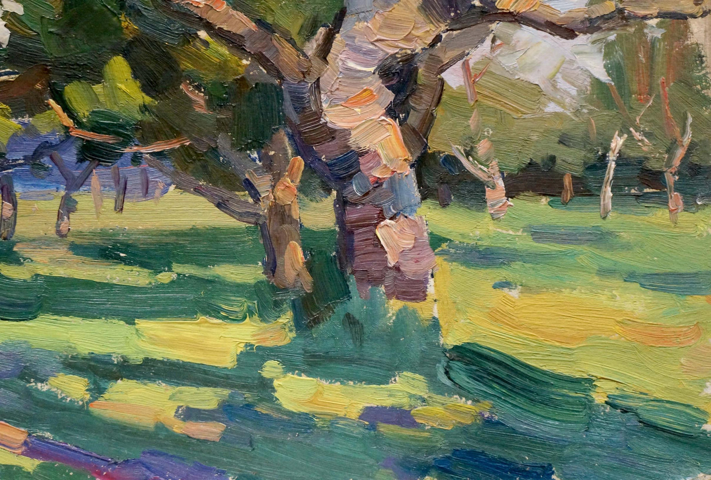 Oil painting Forest park Martynov Nikolay Ustinovich