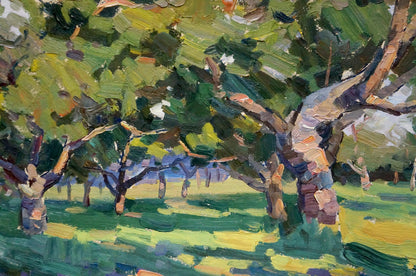 Oil painting Forest park Martynov Nikolay Ustinovich