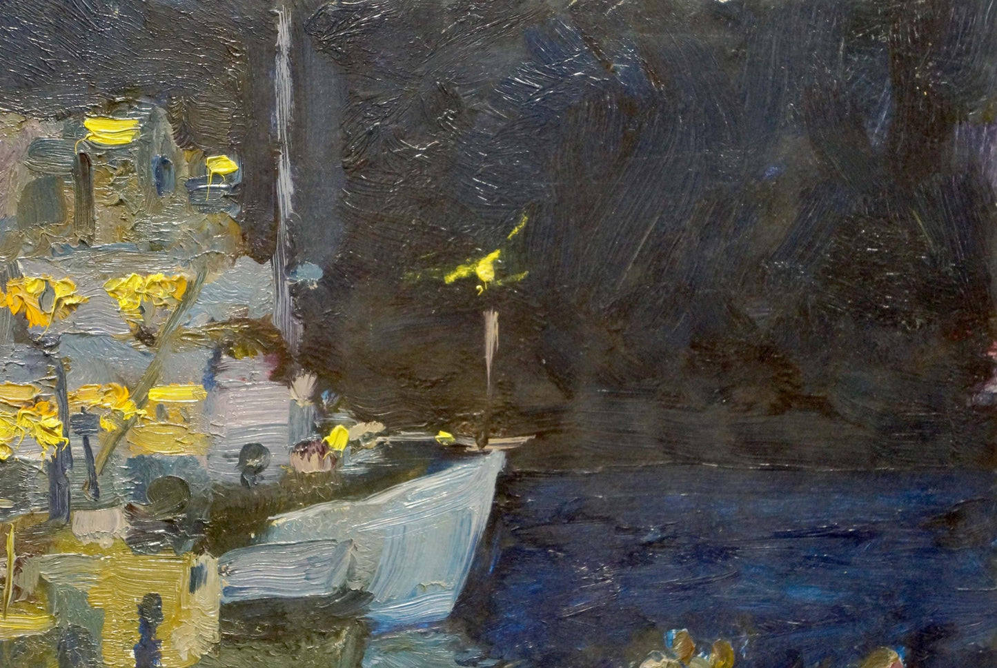 Oil painting Night landscape Mukhin Valery Petrovich