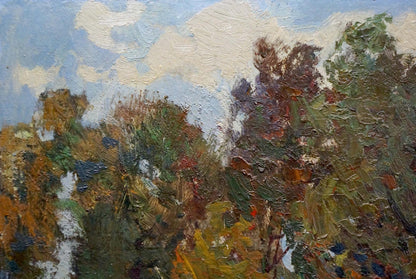 Oil painting Horse near the forest Zhabinsky Leonid Andreevich