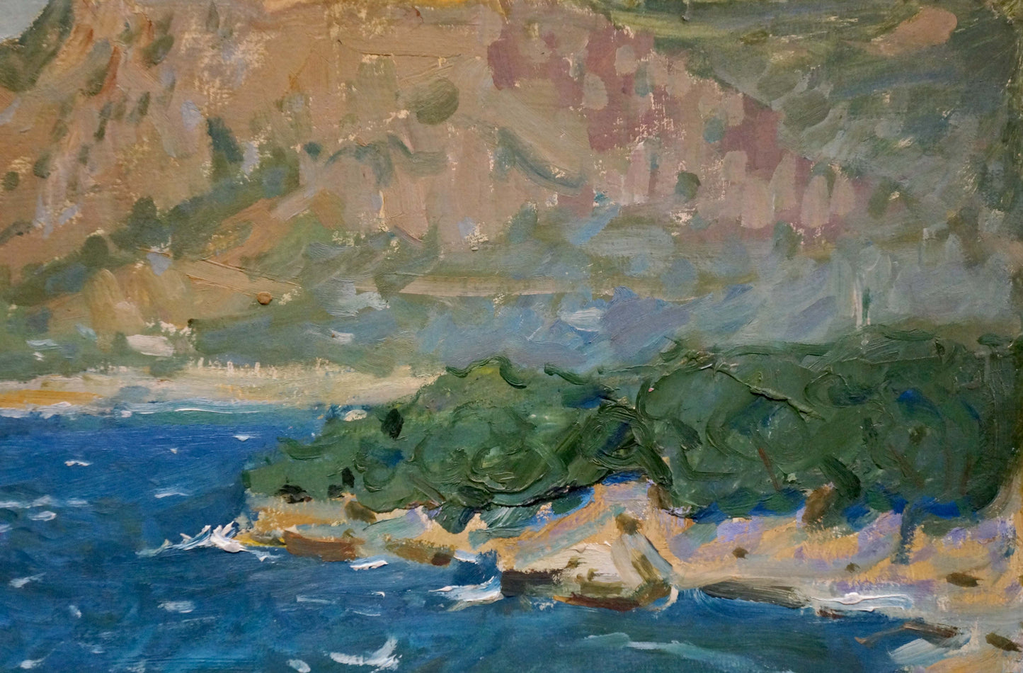 Oil painting Rocky shore Filippov Z. I.