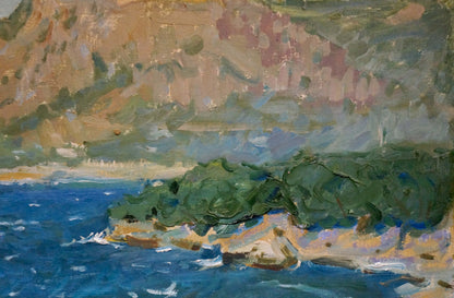 Oil painting Rocky shore Filippov Z. I.