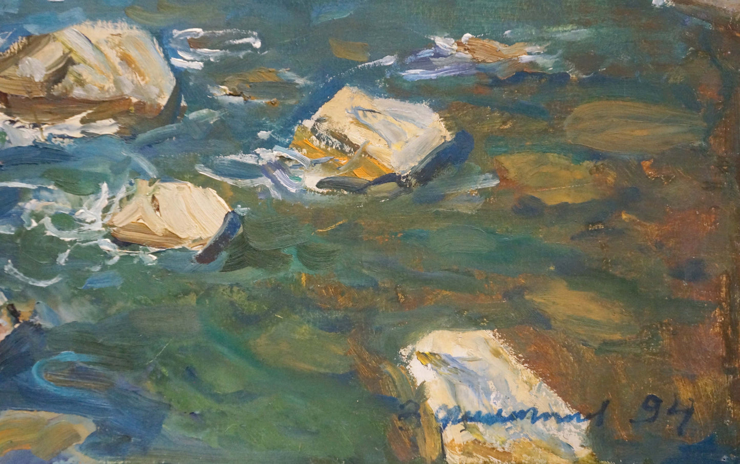 Oil painting Rocky shore Filippov Z. I.