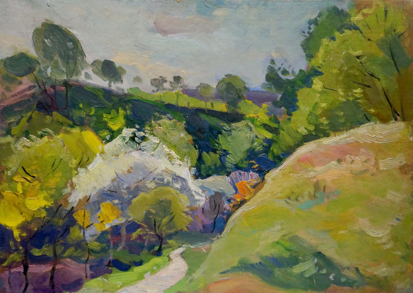 Oil painting Natural landscape Buryachok Nikolay Ivanovich