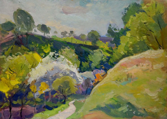 Oil painting Natural landscape Buryachok Nikolay Ivanovich