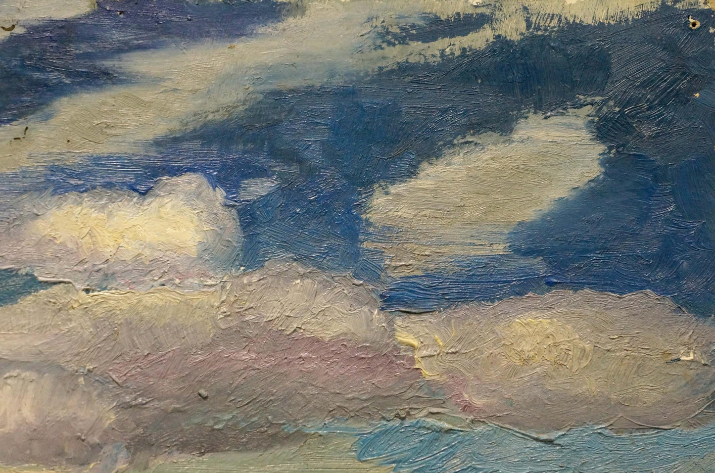Oil painting Ships sail on the sea Unknown artist