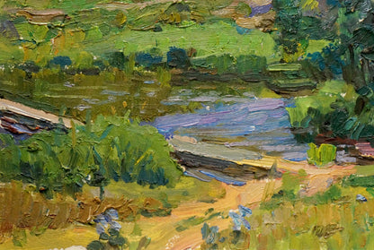 Oil painting Landscape Stepan Filippovich Golub