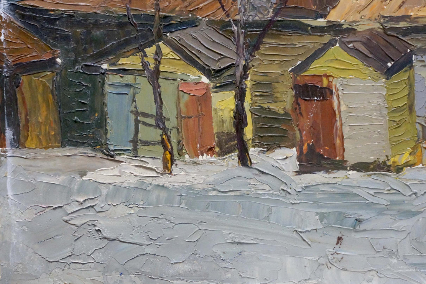 Oil painting Urban landscape