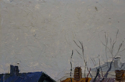 Oil painting Urban landscape