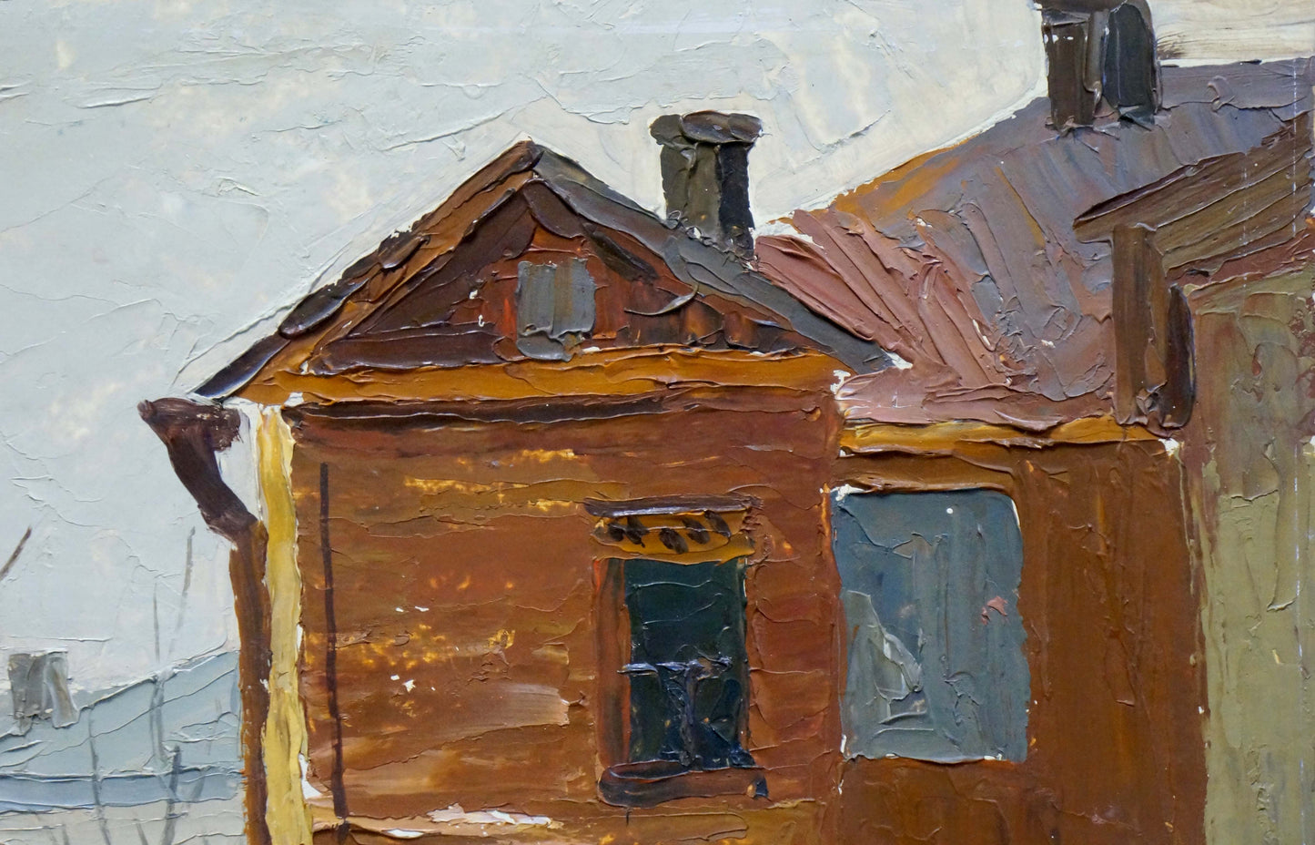 Oil painting Urban landscape