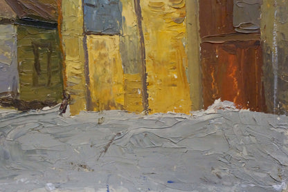 Oil painting Urban landscape