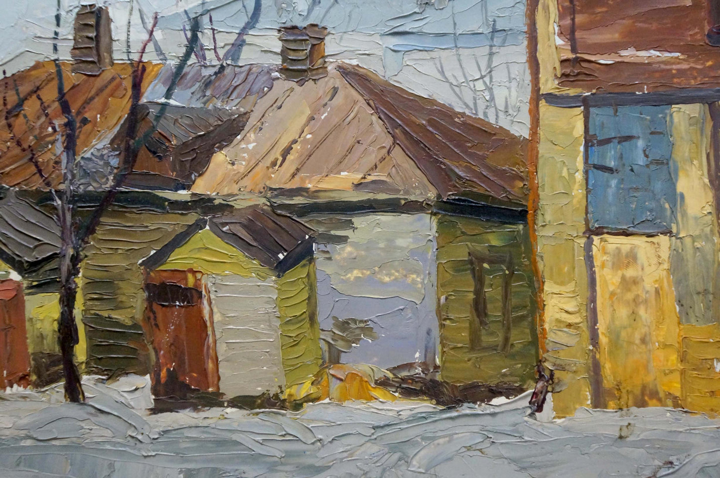 Oil painting Urban landscape